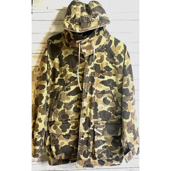 Vintage Columbia 3 In 1 Camo Hunting Jacket With Shell, Bomber Liner & Hood - M